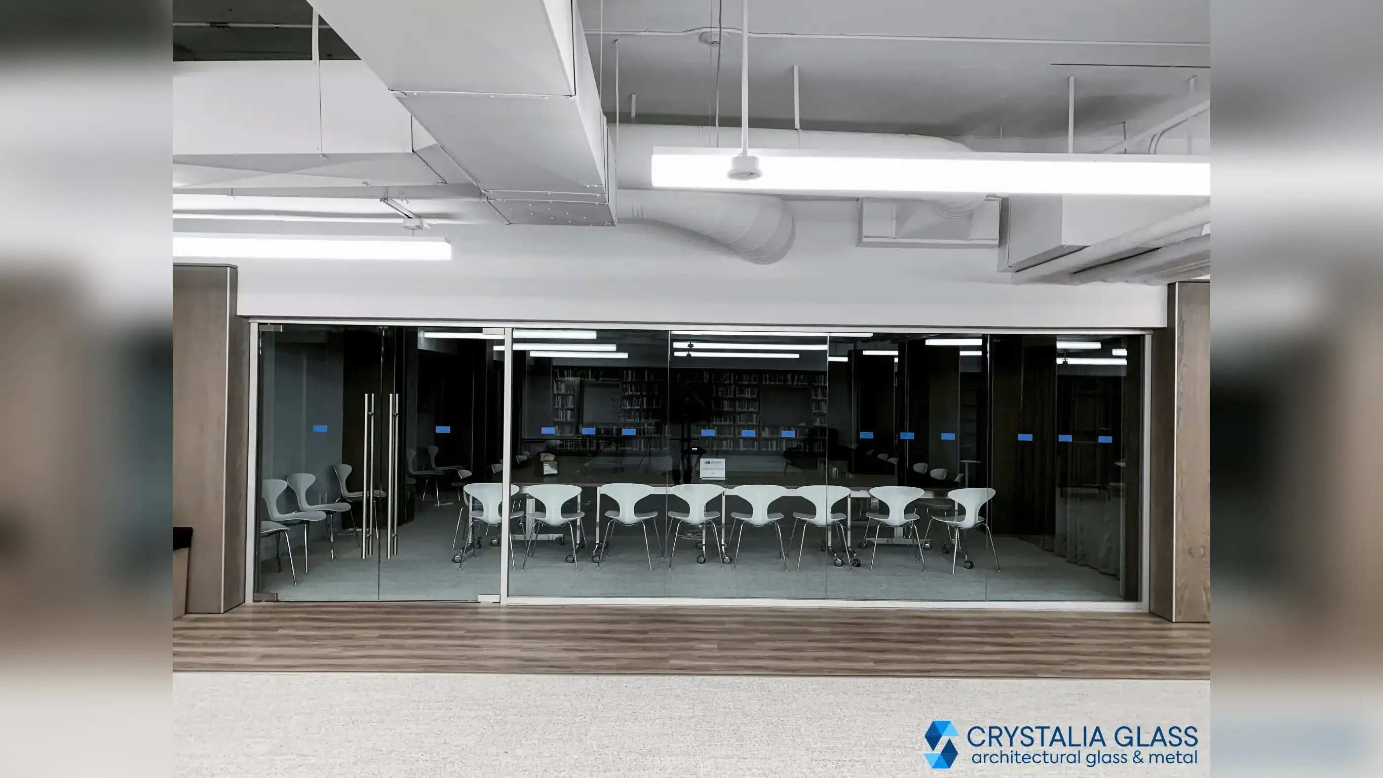 Frameless Partition – Swing Doors