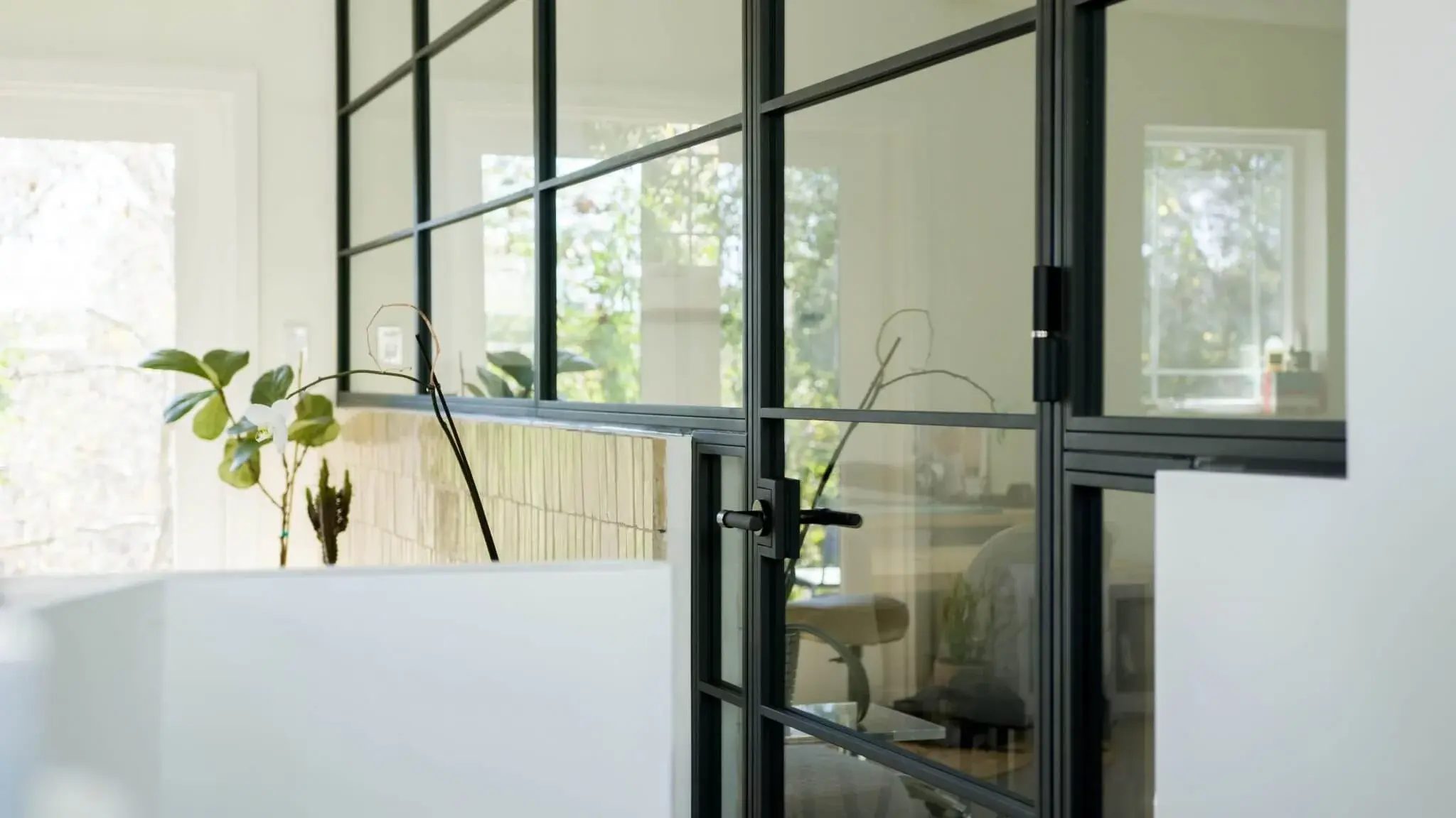 Steel partition – Swing Door