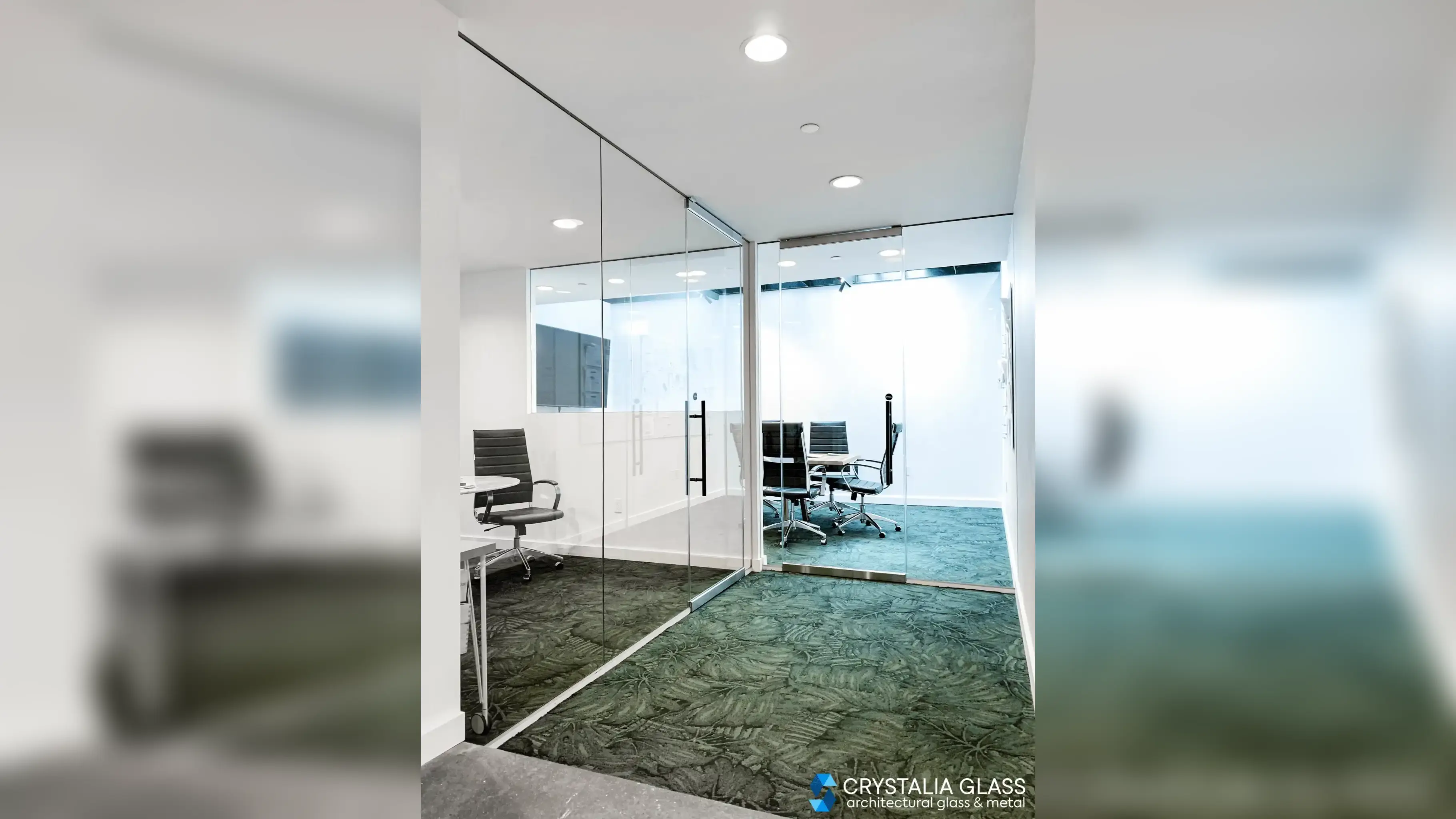 Frameless Partition – Swing Doors