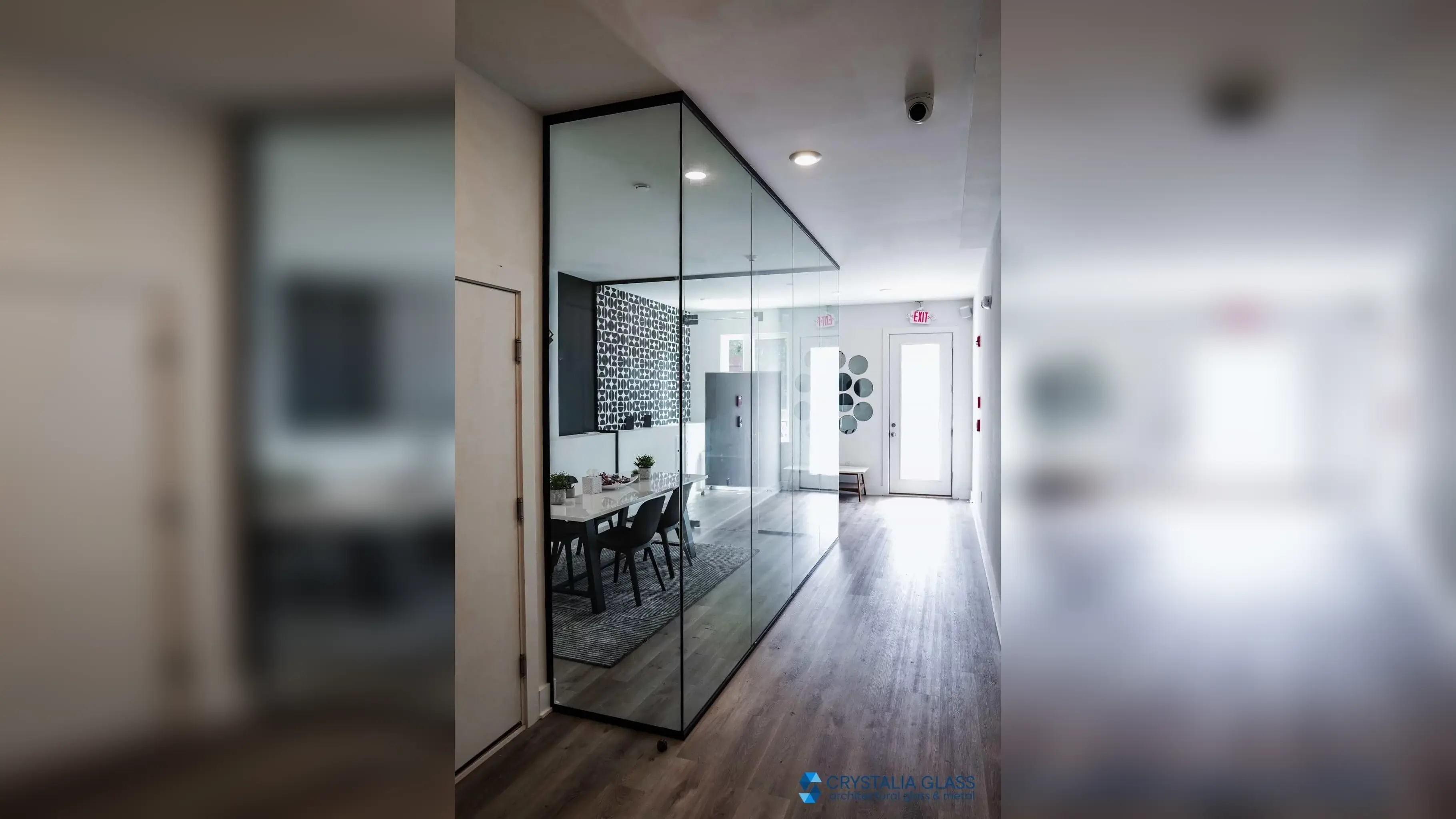 Frameless Partition – Swing Doors