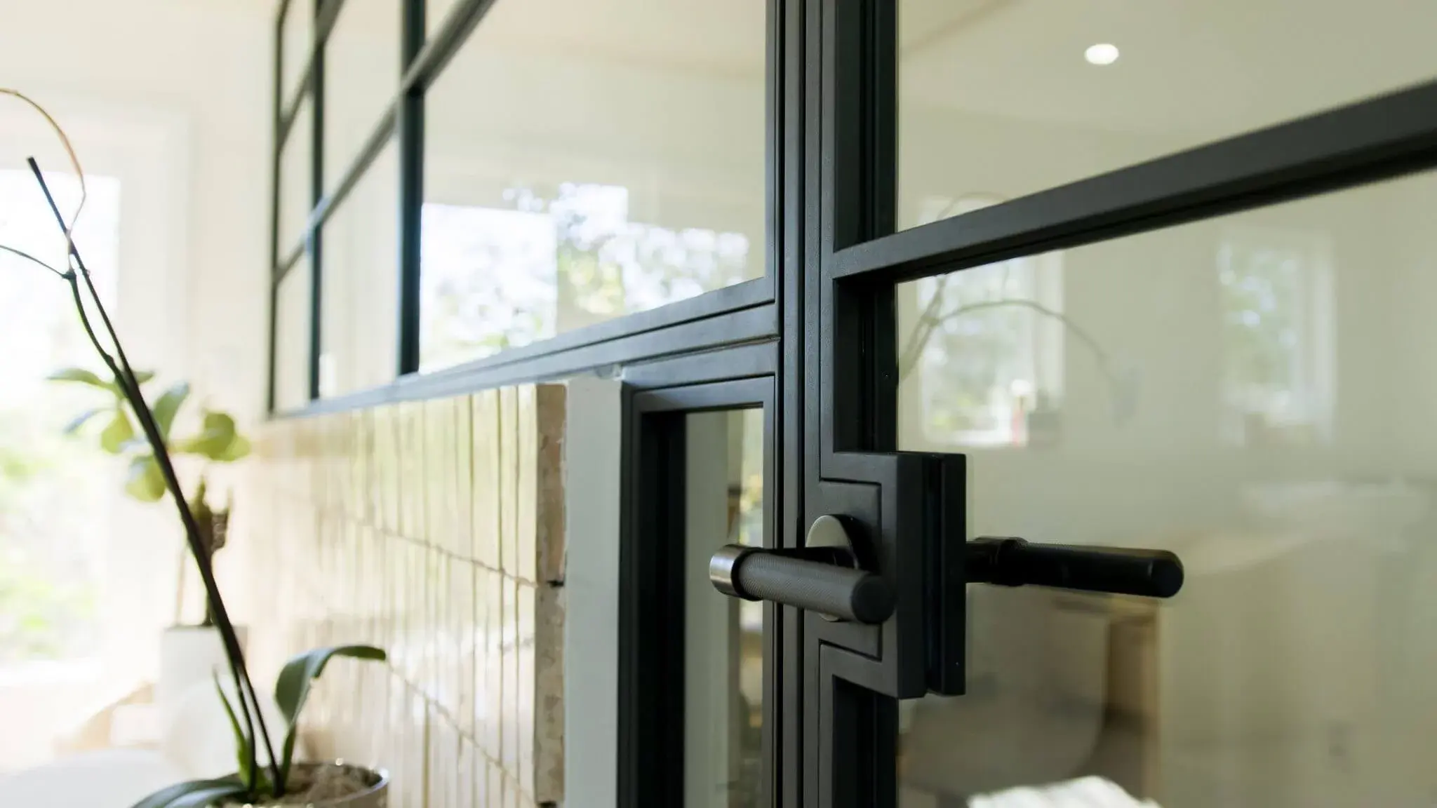 Steel partition – Swing Door