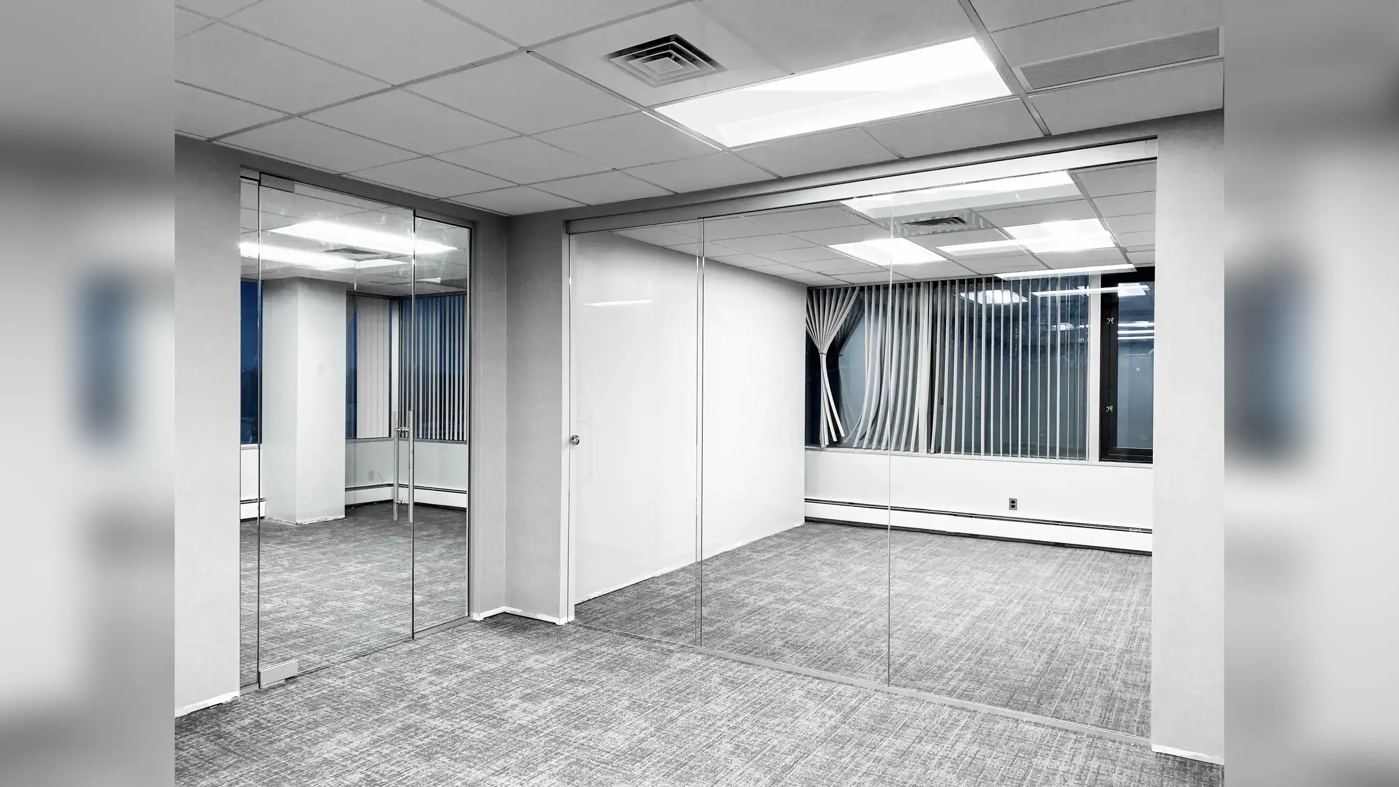 Frameless Partition – Swing Doors