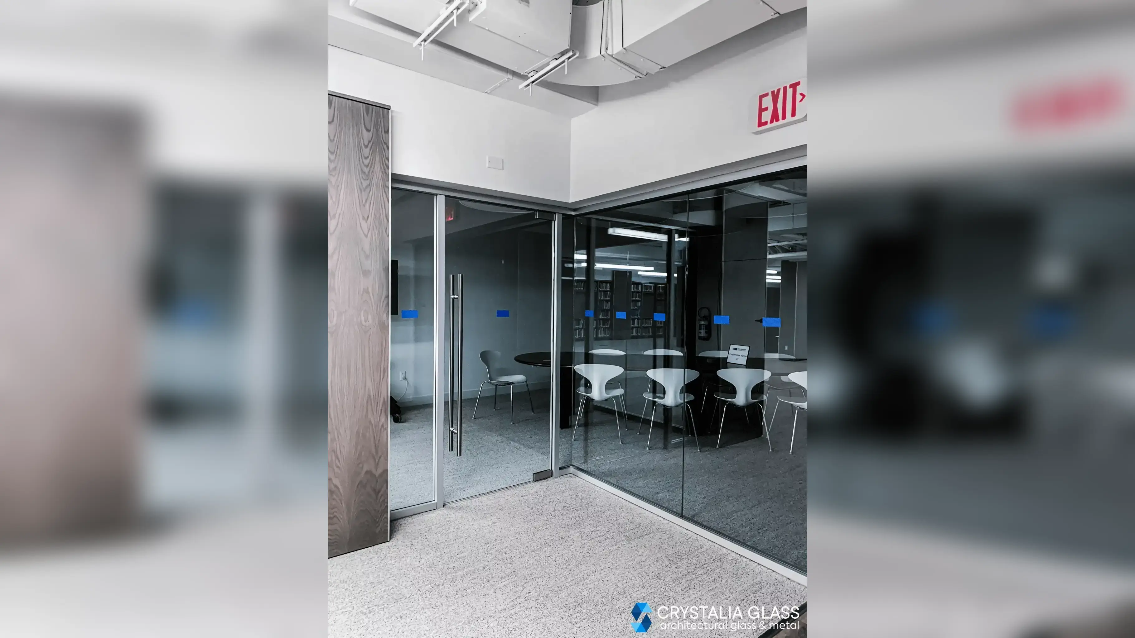 Frameless Partition – Swing Doors