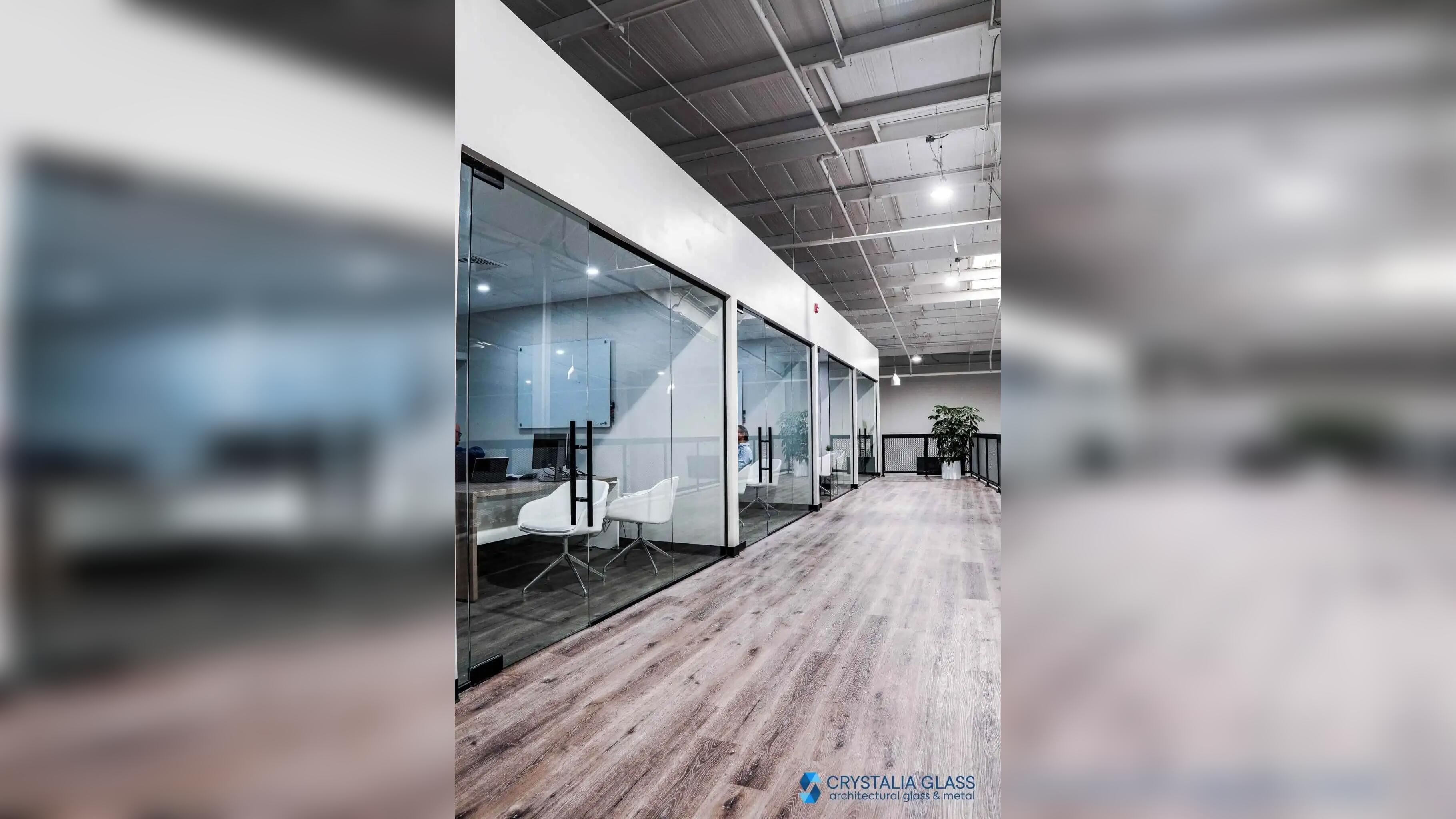 Frameless Partition – Swing Doors