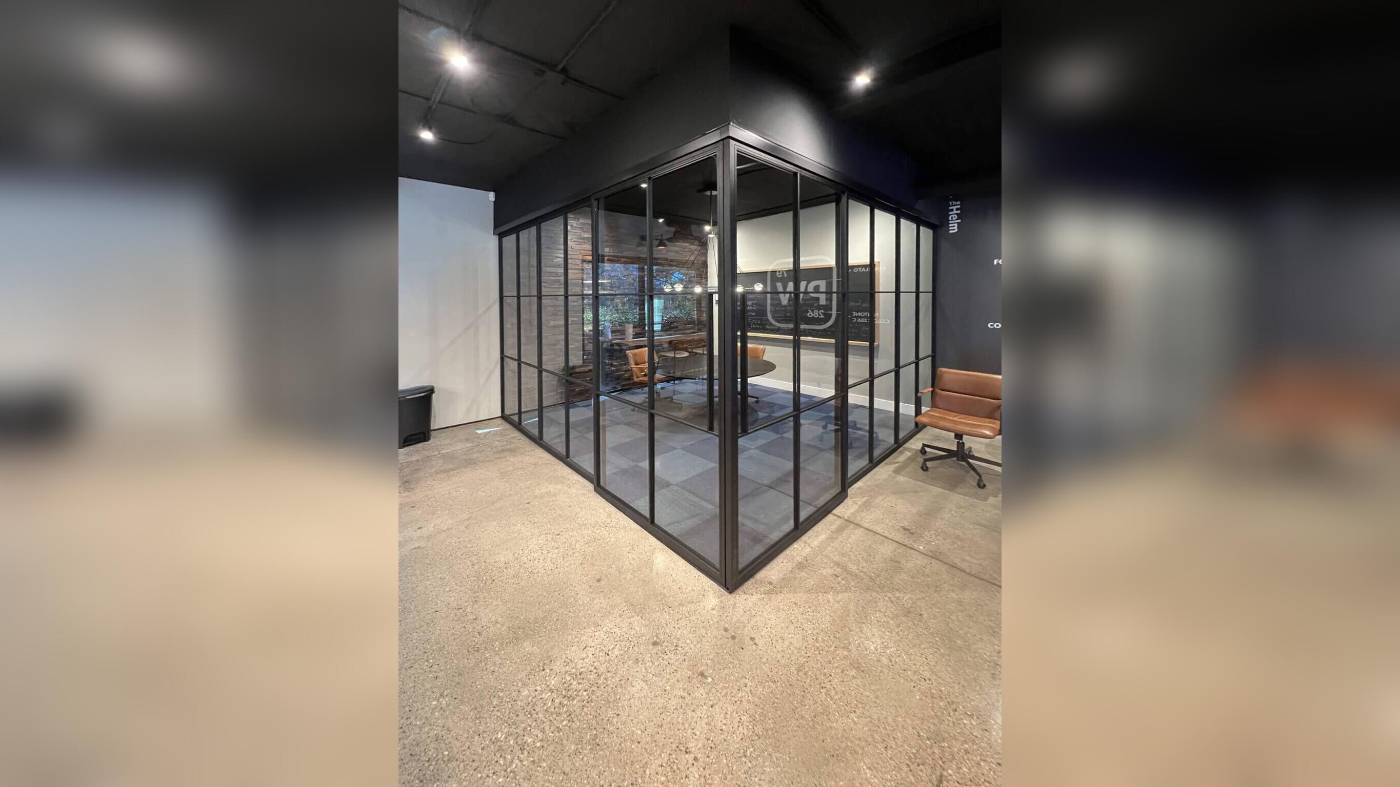 Steel Partitions – Sliding Doors