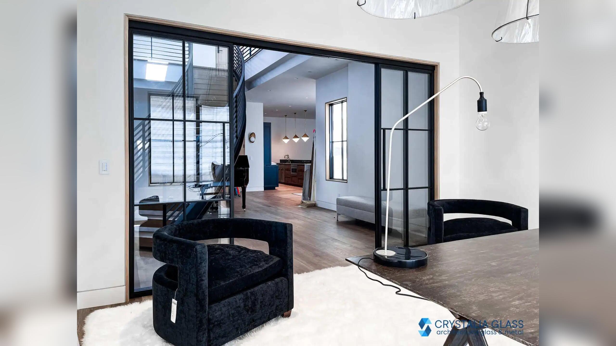 Steel Partition – Sliding Doors