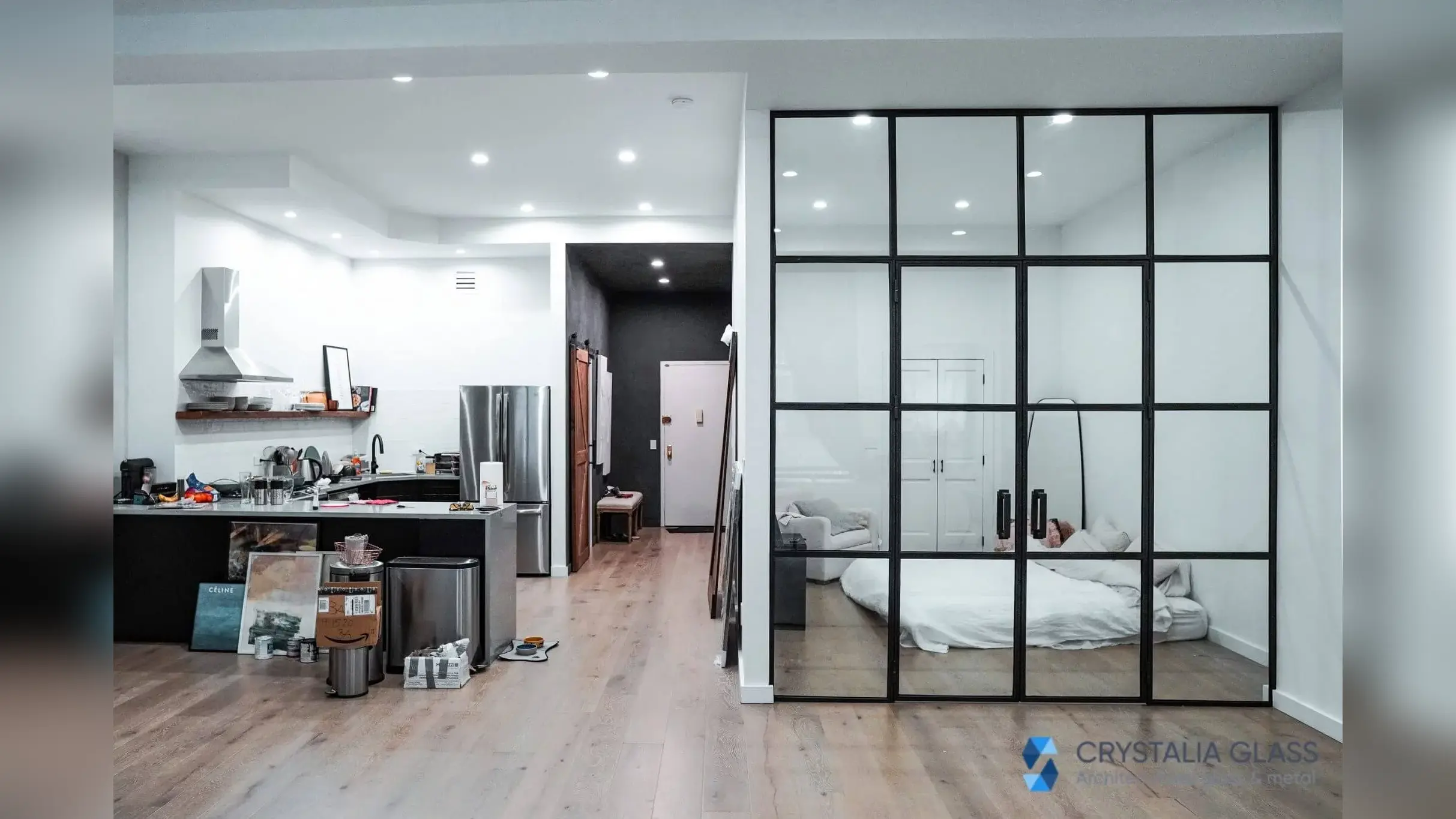 Steel Partition – Swing Door