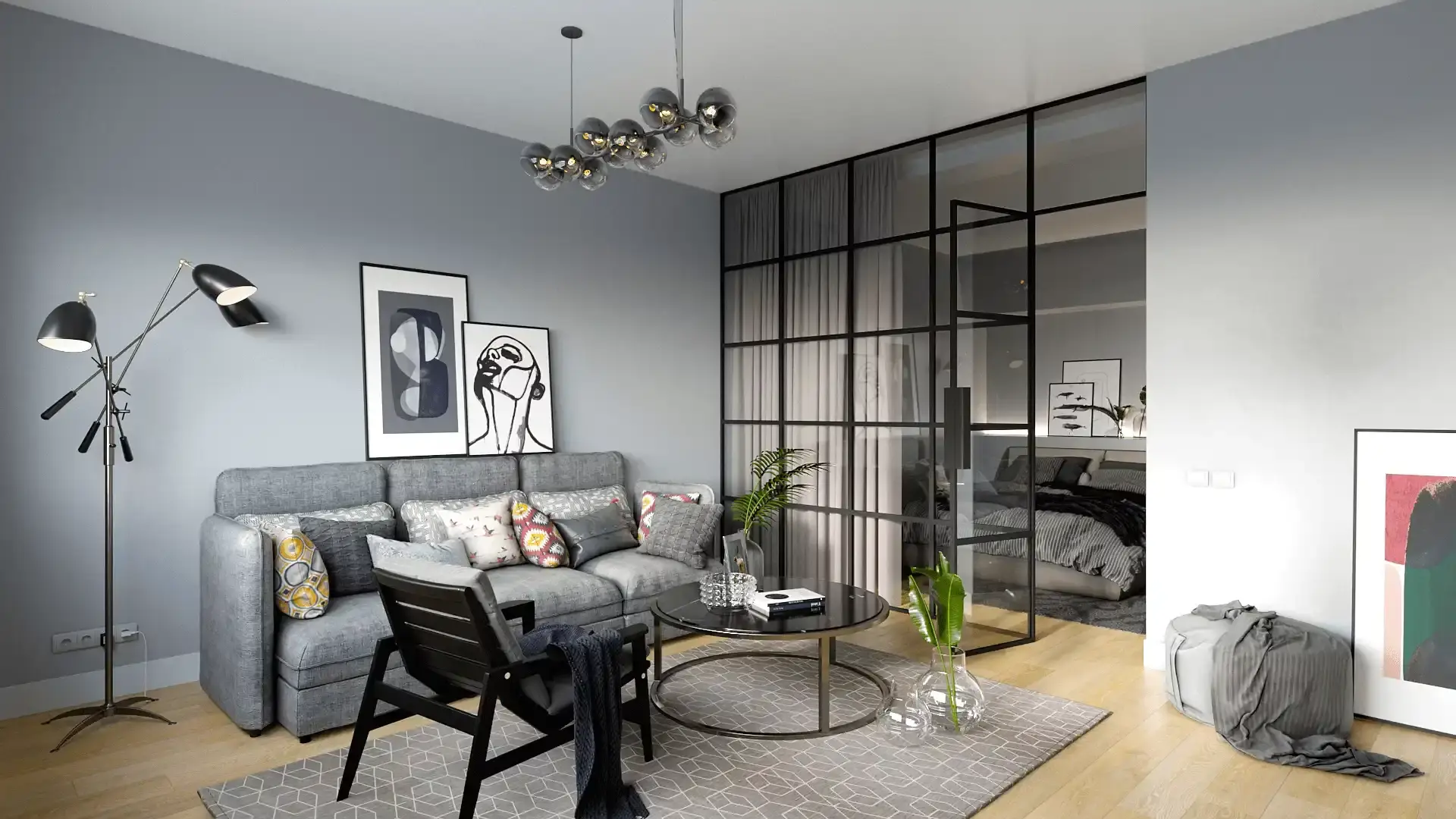 Steel Partition – Swing Door